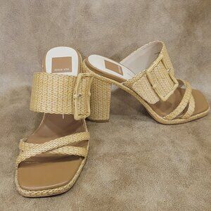 Dolce Vita Tan Woven Heels